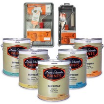 [던에드워드] 슈프리마 (무광 벨벳광 계란광 저광 반광) 1QT (약1L) + 도구세트, 슈프리마 계란광 1L + 4인치 도구세트