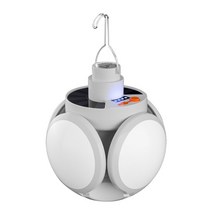 비상조명등 소방 손전등 휴대용 태양열 구동 led 램프 usb 충전식 캠핑 서치 야외, 리모콘 없음