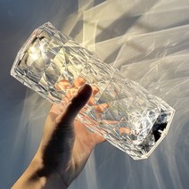 USB충전식 무선 LED 크리스탈 인테리어 조명 무드등 수유등 CL-019, A. 로즈 램프