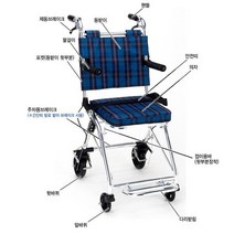 일본 마키테크라이프 콤펙트(경량알루미늄)휠체어/여행용 휠체어