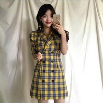 체크미니원피스 여성원피스 체크원피스