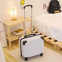 제주도 3박 4일 캐리어 18인치 사이즈 국내 비행기 기차 여행 기내 용 미니 보라색