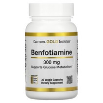 California Gold Nutrition 벤포티아민 300mg 베지 캡슐 30정