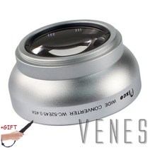 호환 텔레컨버터 익스텐더 콘버터 canon nikon pentax dslr slr 카메라용 52mm 0.45x 스레드 렌즈 배율 망원 텔레 컨버터 렌즈(실버), 라이카