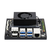 Waveshare Jetson TX2 NX 개발 키트 딥 러닝 및 에지 컴퓨팅 더 나은 성능을 위한 캐리어 보드, 02 US Power Plug