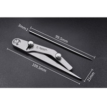 304 스테인레스 스틸 가죽 공예 간격 마킹 게이지 홀드 펜 선 그리기 눈금자 나침반 도구, 한개옵션0