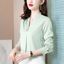 ocx 실크 레이스 셔츠여름 옷은 쾌적하고 흰 옷차림이 보기 좋다