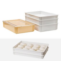 PC 도우박스 폴리카보네이트 빵집 제과 제빵 피자 베어커리 용품 블라스틱 숙성 박스, 노랑, 소, 1개