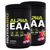 뉴트라바이오 알파 EAA 체리 드래곤프루트 캔디 글루텐 프리, 446g, 2개