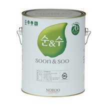 노루 순수100 4L 수성 내부 친환경 DIY 페인트 벽지, 그레이2