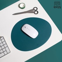 페니체 오피스 페블 가죽 마우스패드, 상세설명 참조, 화이트