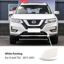 자동차 견인 고리자동차 Ront 범퍼 견인 후크 아이 커버 캡 닛산 Xtrail X 트레일 T32 히치 하우징 수신기, 02 white