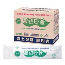 슈퍼크린타올 물티슈 낱개포장형, 400EA, 개별포장