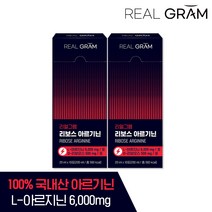 [공식] 리얼그램 고함량 L아르기닌 6000mg 20일분 블루베리맛 짜먹는 액상스틱, 1개