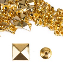 사각형 리벳 8MM - 골드 100세트, 단품
