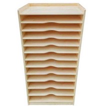 원목 도화지 보관함 화방 문구점 종이 수납장 12단, 컬러 내화 보드 10단 60x40x100CM