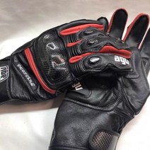 AGV 장갑 오토바이 라이더 가죽 방수 다이네즈메쉬 베스파 할리 클래식바이크 알파인스타 코미네 헬스톤 베릭, XL, 레드