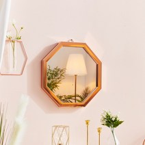 에이스홈 코코 정팔각 400 벽거울, 로즈골즈