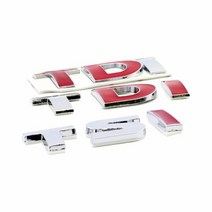 제이스토어 / 엠블럼 TDI TSI 스티커 배지 자동차 익스테리어 용품, TDI_TDI레드대형