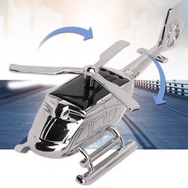 방향제를 품에 담은 내장형 디퓨져 태양열 자동회전 헬기 방향제, 실버_젠틀맨