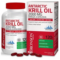 브론슨 Antartic Krill Oil 남극 크릴오일 2000mg 오메가3 120정
