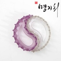 명지희 태극괄사빗 고급크리스탈 테라피세트 탈모 두피 얼굴 바디 마사지 경락, 크리스탈 자수정