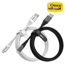 오터박스 프리미엄 USB-C타입 고속충전 케이블, 2m, 블랙(78-52665), 1개