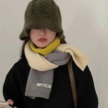 SJW 겨울 여성 파스텔톤 니트 머플러 목도리 소프트 심플 코디 5가지 컬러