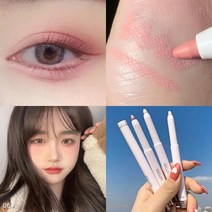 더블 헤드 아이섀도우 펜 오래가는 방수 및 피지 않는 반짝이는 진주 광택 아이라이너 젤 아이 섀도우 스틱, 06 한 머리