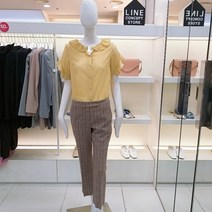 부츠컷 체크 슬랙스NWSLJF60