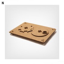 6홈 장난감 회전 미니어처 간헐 DIY 목공예 GE-02 조립 마이즈 기어 만들기, 86g/A5, 상세페이지 참조