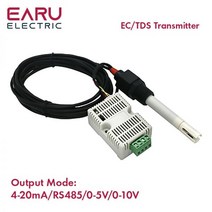 액체 수위 레벨 센서 EC 송신기 TDS 전도도 모듈 아날로그 전압 출력 수질 감지 4-20mA 0-5V 0-10V RS485, 0-10V 0-2000ppm