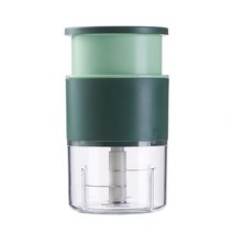 300ML 핸드 쵸퍼 고기 분쇄기 마늘 크러셔 프레스 그레이터 주방 악세사리 수동 도구 안전 야채 커터 가제트, green, 하나