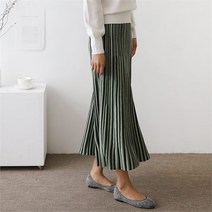[] 여자 여름 베이직 깔끔 기본 데일리룩 주름 울 롱스커트