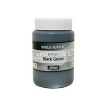 쉴드 블랙 젯소 250ml.우리아트