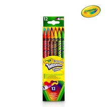 Crayola 크레욜라 지워지는 트위스트 색연필 12색