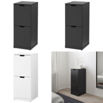 이케아 서랍장 NORDLI 노르들리 2칸 서랍장 앤트러싸이트 40x99 cm