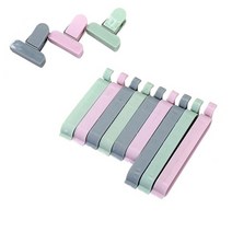 원형실링기 과자봉지밀봉 미니 가정용 고주파 비닐밀봉기 Wbbooming 12 개몫 식품 스낵 보관 씰 씰링 가방 클립 실러 클램프 식품 가방 클립 주방 도구 식품 닫기 클립, 무작위의