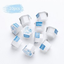 루스파우더 10pcs20pcs 효소 클렌징 블랙 헤드 제거 각질 제거 수축 모공 보습 화이트닝 페이셜 클렌저, 10개