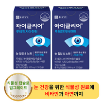 눈 건강 종근당건강 아이클리어 30캡슐 (2박스) - 루테인 추천 아연 비타민 a b d e 지아잔틴 마리꽃 식물성 캡슐 안구 건조 황반 변성 개선 시력 보호 시림 눈물 영양 제