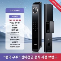 도어락 지문인식 보조키 지문인식기 카드키 스마트 디지털, F.T12A 자동 지문 표준 버전