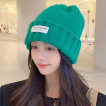 수면모자 겨울 남성 여성 비니 니트 모자 굵은 여 가을 머리둘레 루즈핏 얼굴 작은 냉모