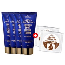 [라벨영]쇼킹풋필링크림 4개+쇼킹솝 풋버전 2개발각질+굳은살제거+보습크림, 단품, 단품