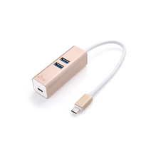 묘한 C타입 USB3.0 맥북 허브 PNP 2포트, MHU102 골드