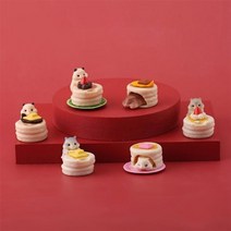 기타 바보사랑[청년리빙]팬케이크 햄스터 피규어 6종세트[무료배송], 6종세트