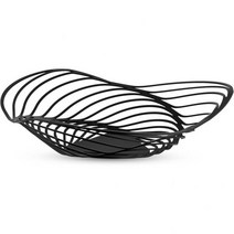 Alessi 알레시 알렉시 Trinity ACO03 B 디자인 과일 그릇 대형 검정색, 하나의