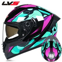 남자와 여자를 오토바이 헬멧 더블 렌즈 기관차 착용하십시오 Cascos Para Capacete Da Motocicleta, XL, 04 4_04 XL