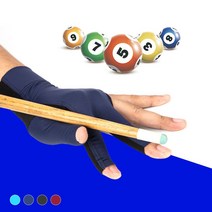 키밍 오른손 왼손 오픈형 당구 장갑 미끄럼방지 블랙 167056EA, 외손 오픈_레드