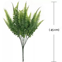 인공 페르시아 양치류 꽃과 잔디 녹색 잎 피팅 꽃꽂이 재료 이끼 배경 벽 장식, 01 Ferns