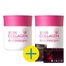 이너뷰티 저분자콜라겐펩타이드 에버콜라겐 인앤업 플러스 750mg X 56정 2병 (8주) 스킨팩토리 마스크팩 6매 증정